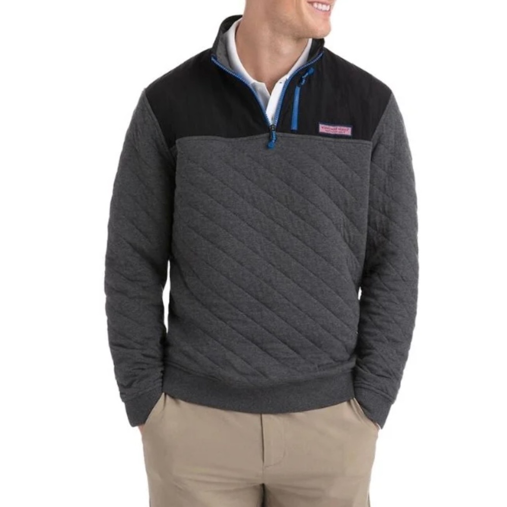 Vineyard Vines Quilted 1/4 Zip Shep Shirt